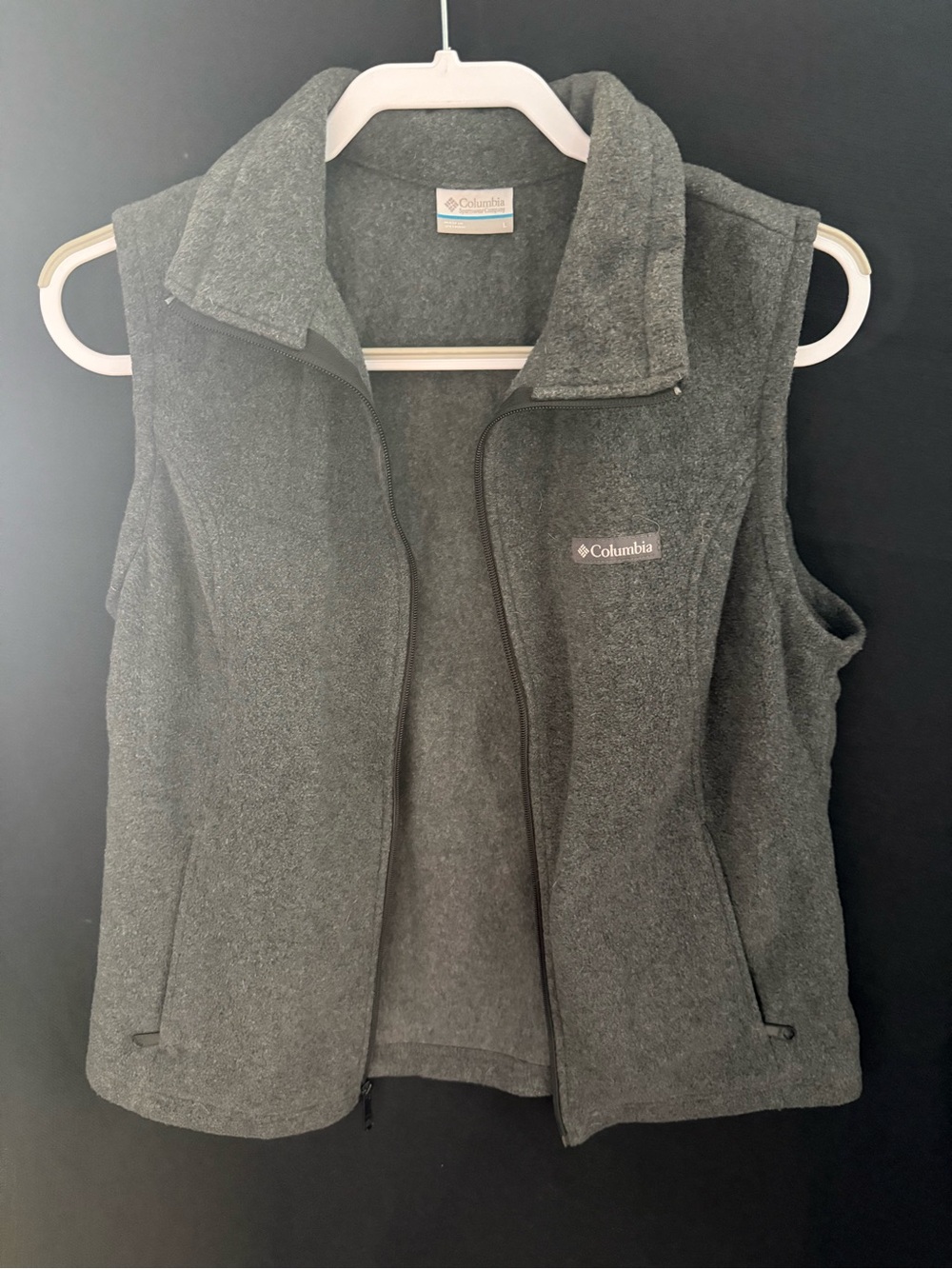 Columbia Women’s Charcoal Gray Fleece Vest
